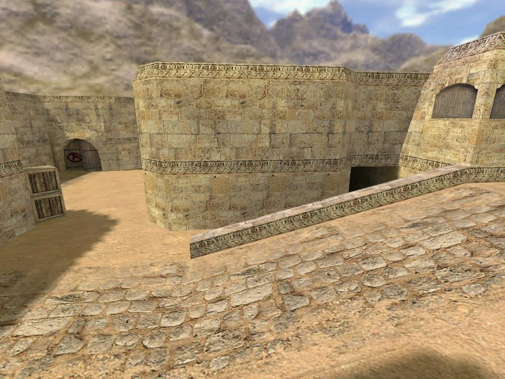 Скачать Карта lethal_de_dust2_mirror для CS 1.6 - Погрузитесь в тактические бои - Скриншот