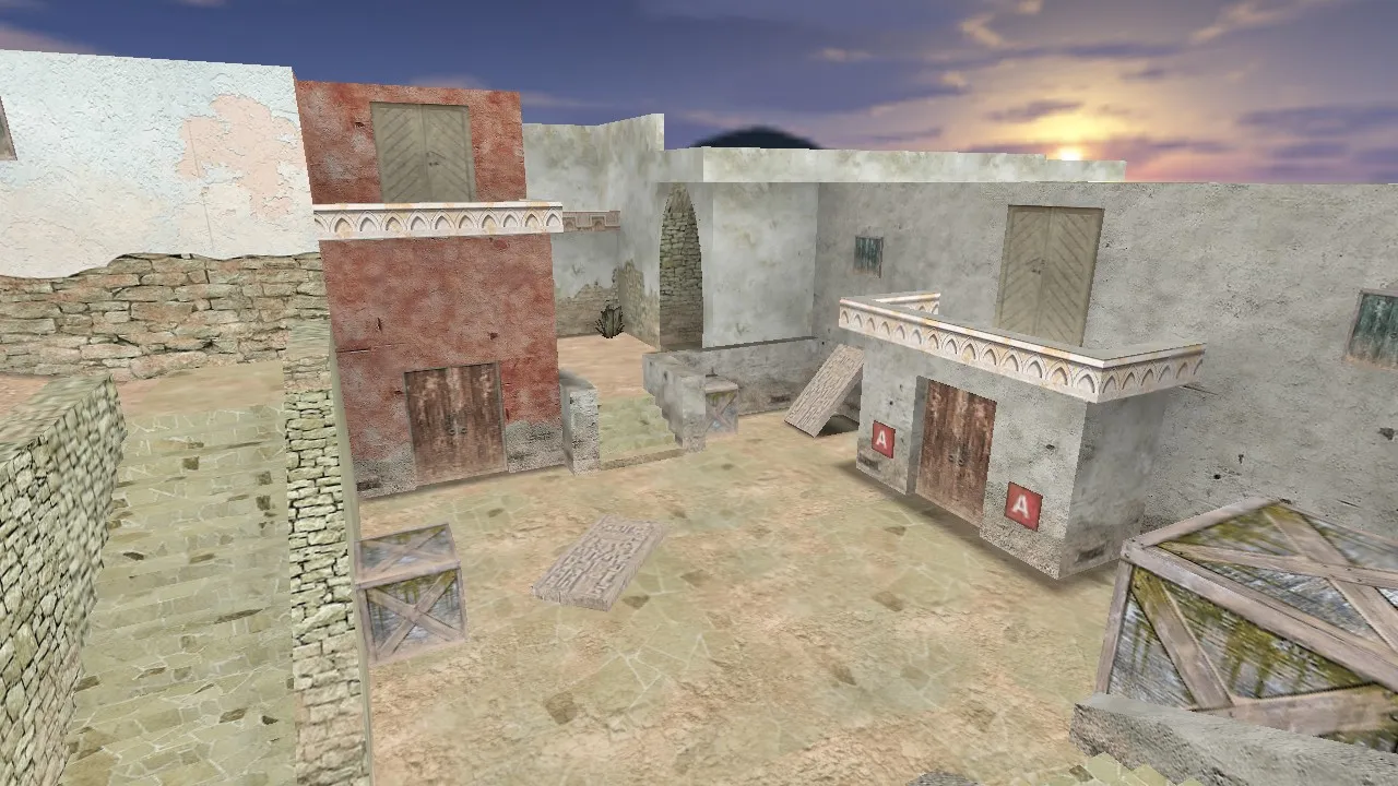 Скачать de_caribica для CS 1.6: тактики, точки, баланс сторон и инфа по .nav и оптимизации - Скриншот