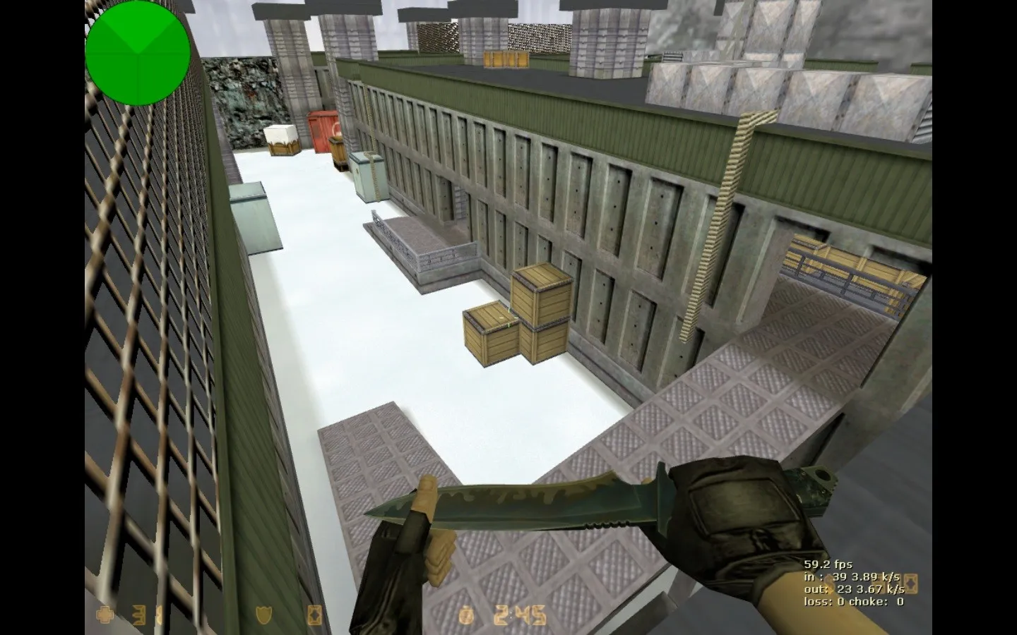 Скачать de_clanfal_assault для CS 1.6: тактика за CT и T, точки, .nav, оптимизация wpoly/epoly и настройка для стабильного коннекта - Скриншот