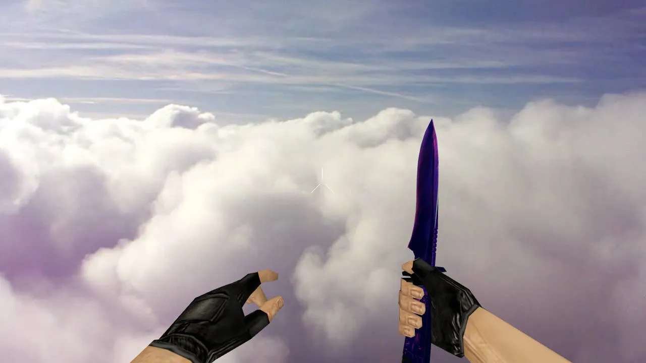 Скачать Модель v_default knife ultra для CS 1.6: p_ и w_ файлы, звуки, анимация осмотра, качество текстур - Скриншот