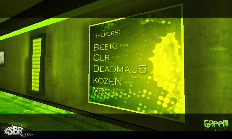 Скачать deathrun_green!_csbr — карта для CS 1.6: баланс сторон, точки, .nav, оптимизация - Скриншот