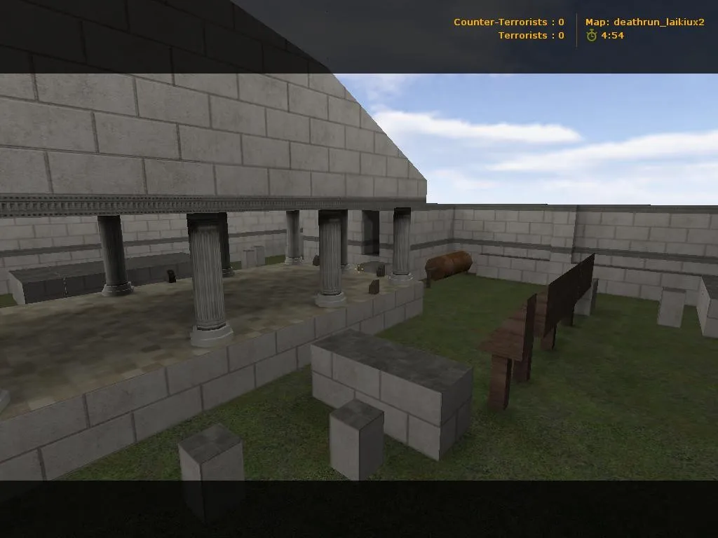 Скачать deathrun_laikiux2 для CS 1.6: карта deathrun, точки, боты .nav, оптимизация wpoly/epoly - Скриншот