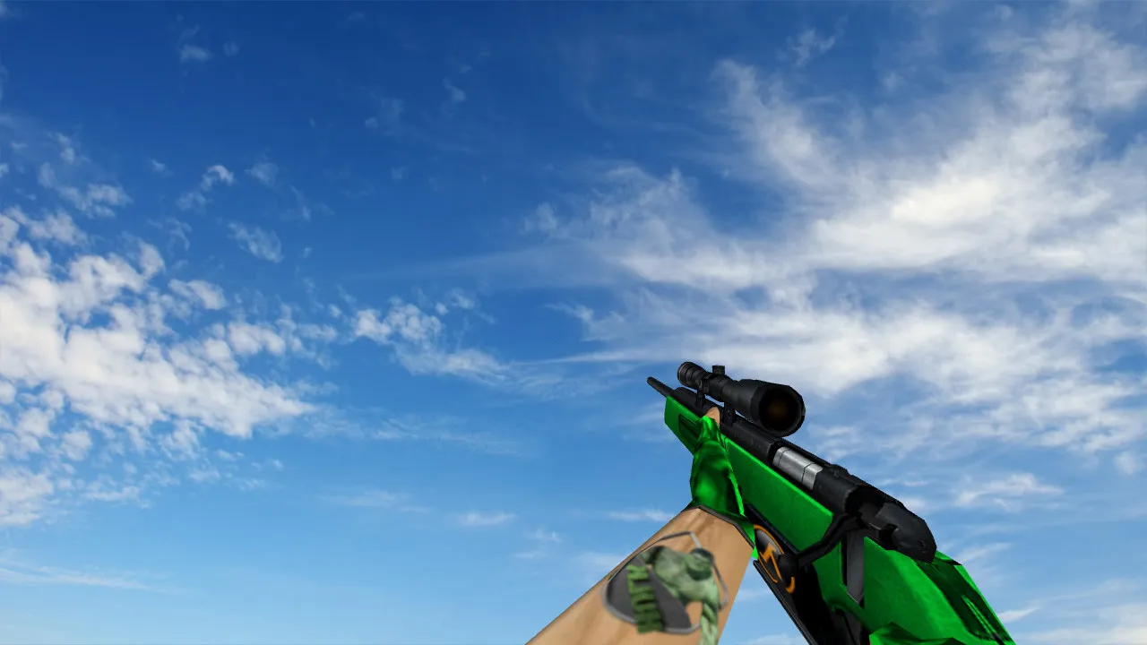 Скачать Модель «Зеленый Scout» для CS 1.6: Качество и Уникальность - Скриншот