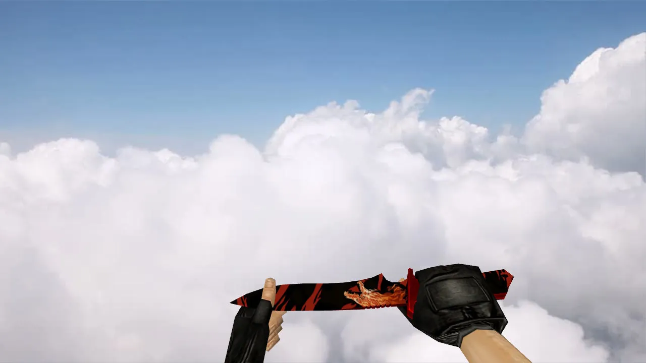 Скачать Модель «Стандартный нож «Вой»» v_knife для CS 1.6: звуки, анимация осмотра, текстуры и просмотр модели - Скриншот