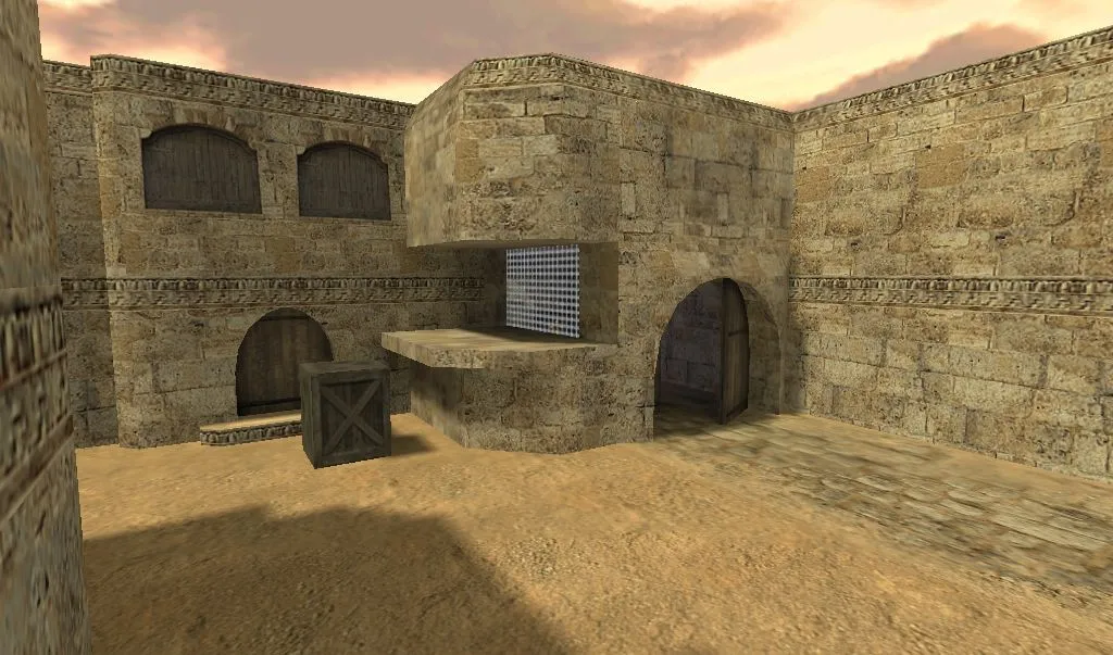 de_dust2_bliz для CS 1.6: баланс сторон, точки, .nav для ботов и оптимизация wpoly/epoly — скриншот 7