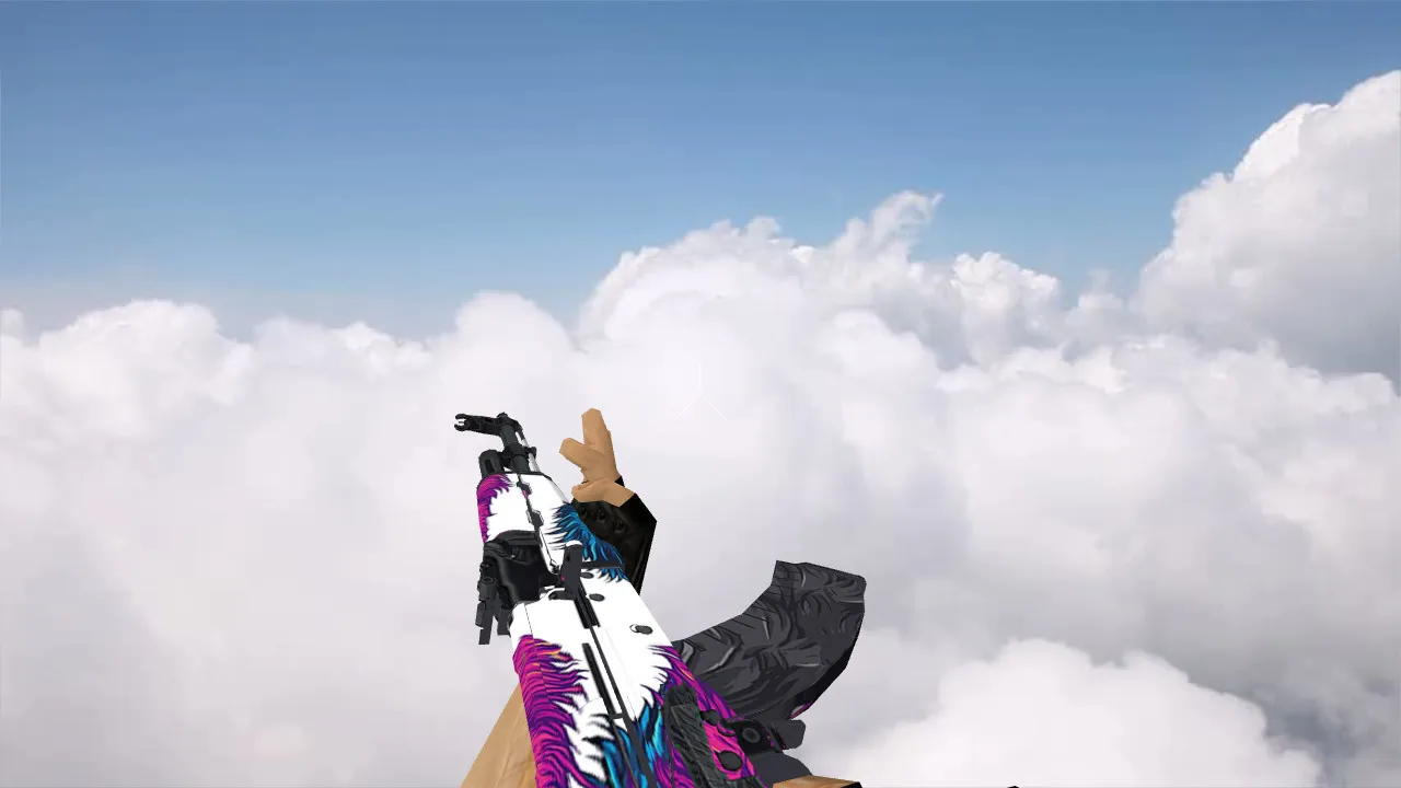 Модель AK-47 Blue Wolf для CS 1.6 - Качественные текстуры и анимации — скриншот 3