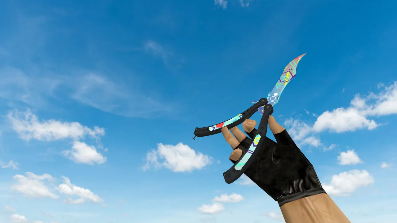 Модель Butterfly Knife Oa (v_, p_, w_) для CS 1.6: звуки, анимация осмотра, текстуры и настройка — скриншот 1