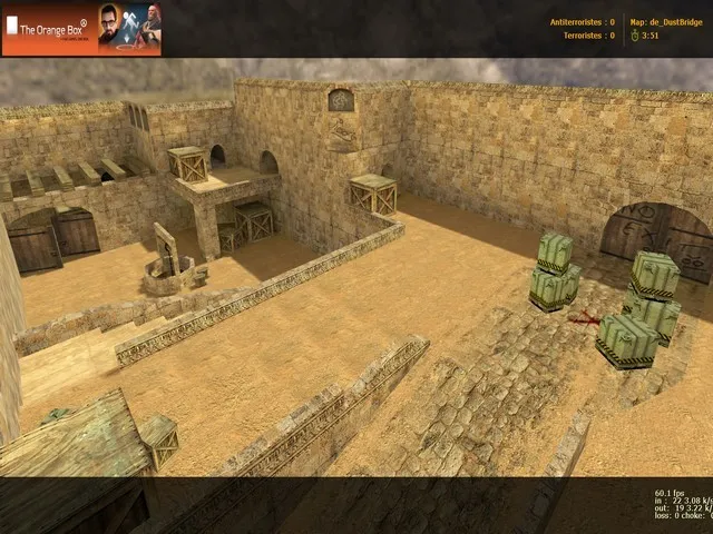 Скачать de_dustbridge_full для CS 1.6: тактики за Т и КТ, точки, .nav, оптимизация wpoly/epoly - Скриншот