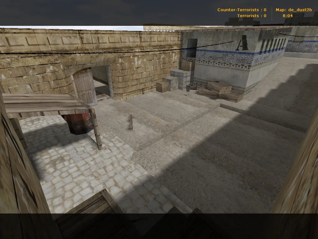 Скачать de_dust2b карта для CS 1.6: точки, ротации, .nav и оптимизация wpoly/epoly - Скриншот