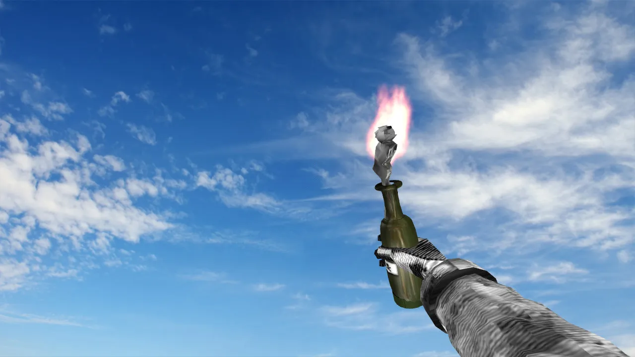 Скачать Модель «Oldstyle Molotov» v_ / p_ / w_ для CS 1.6: звуки, анимация осмотра, качество текстур и уникальный вид - Скриншот