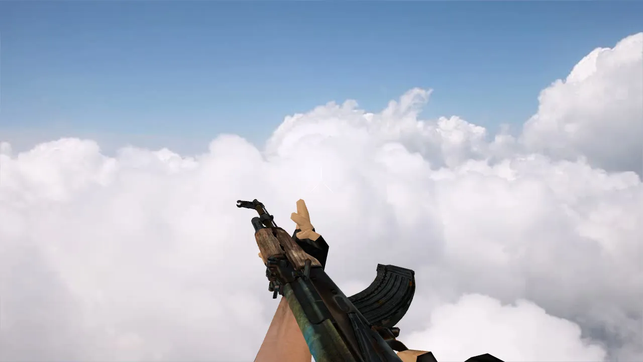 Скачать Модель v_ak47 Soviet Rust для CS 1.6: p_ и w_ версии, звуки, анимация осмотра и качество текстур - Скриншот