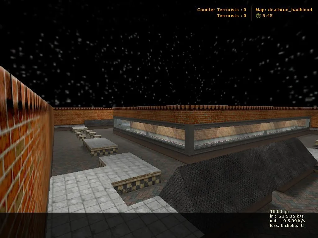 Скачать deathrun_badblood для CS 1.6: тактика за Т и КТ, точки, .nav и оптимизация карты - Скриншот