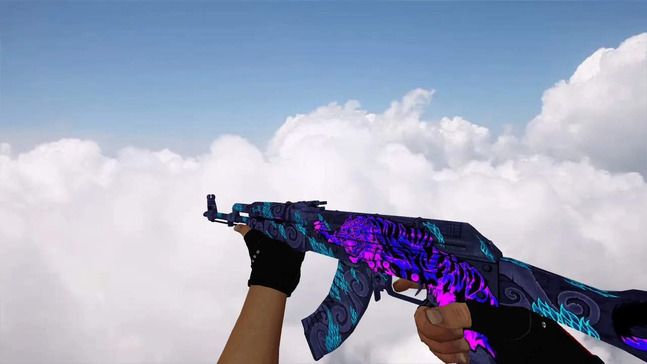 Скачать Модель AK-47 Tigerstrike для CS 1.6: v_ p_ w_, звук, анимация осмотра и качество текстур - Скриншот