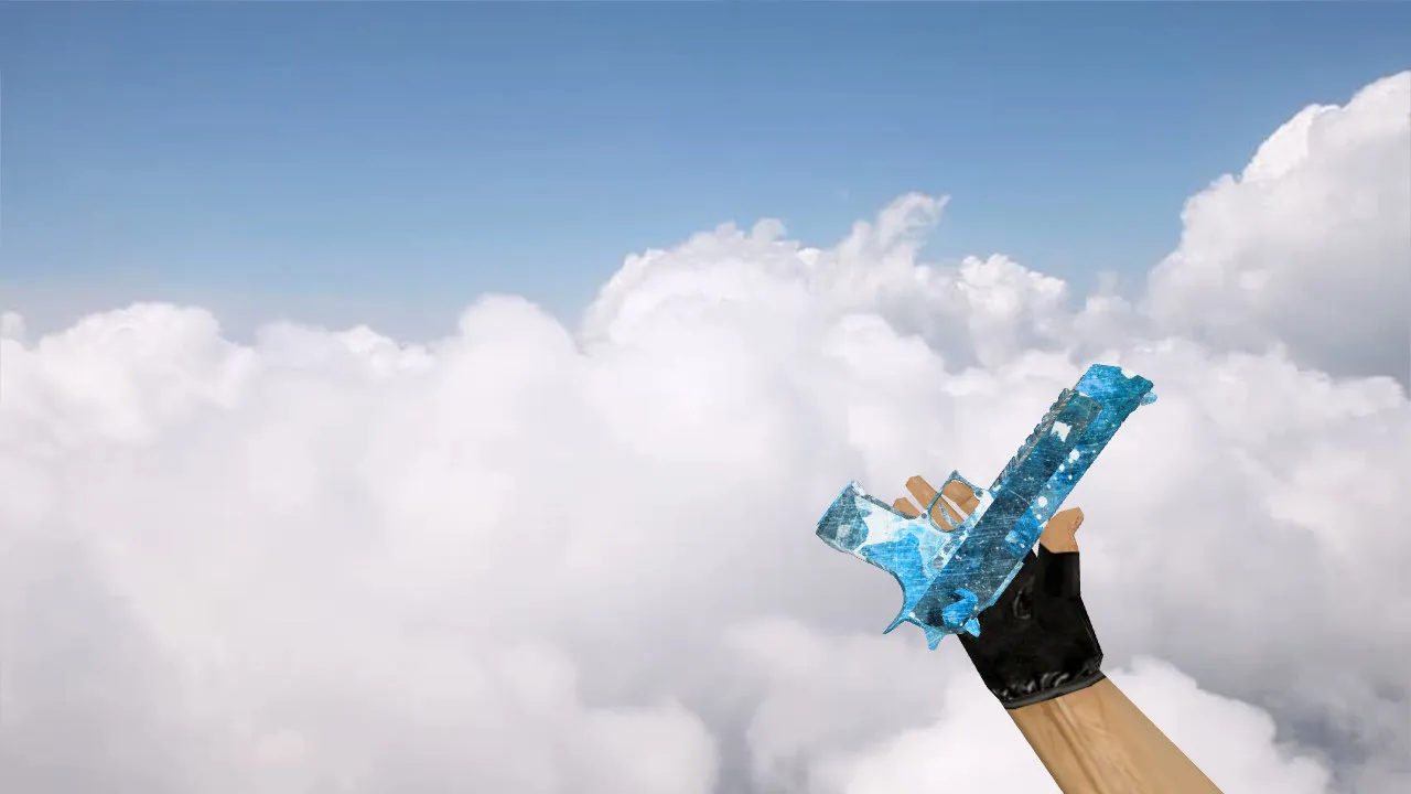 Модель Deagle «Голубой кристалл» для CS 1.6 — скриншот 1