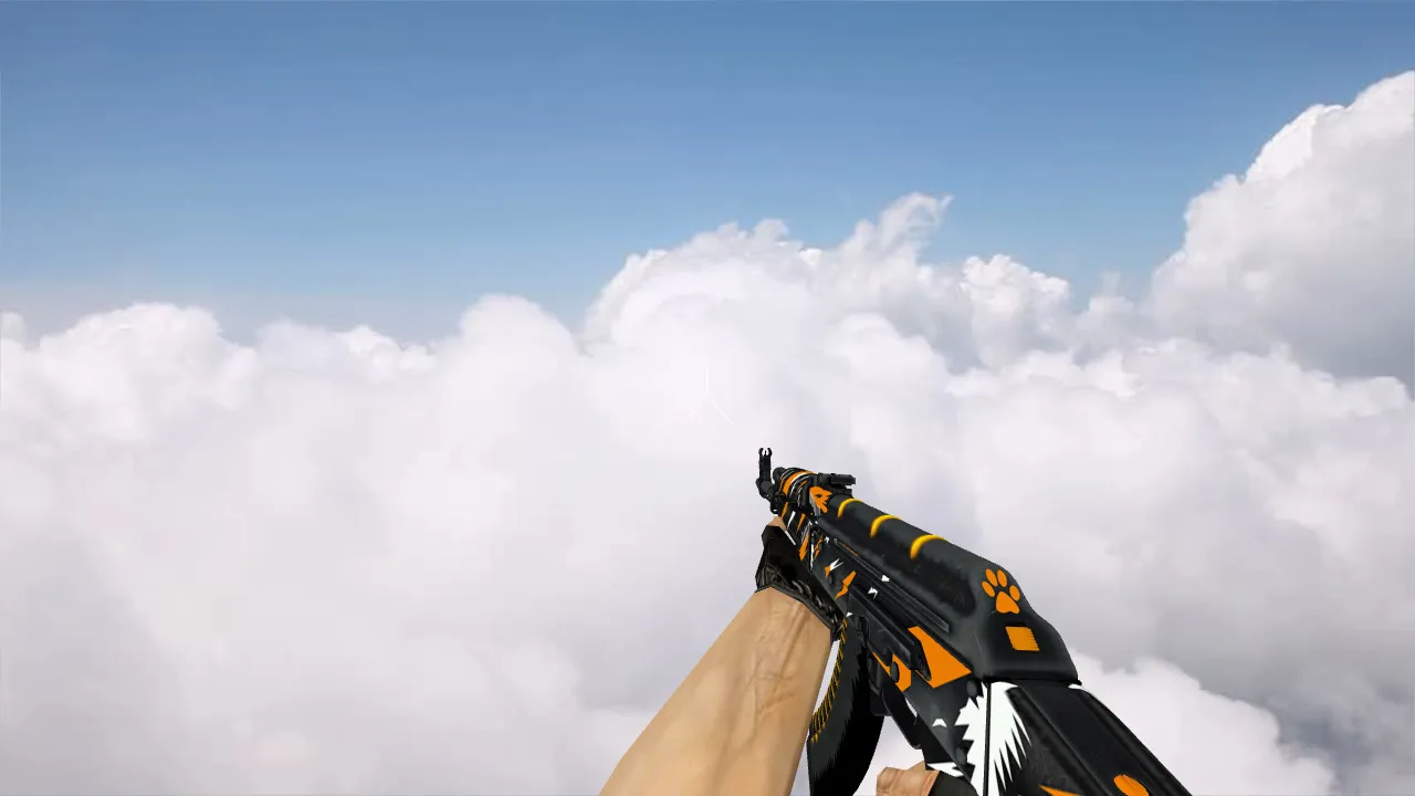 Скачать Модель v_ оружия AK-47 The Slayer (p_ и w_) для CS 1.6: звуки, анимация осмотра, текстуры и настройка - Скриншот