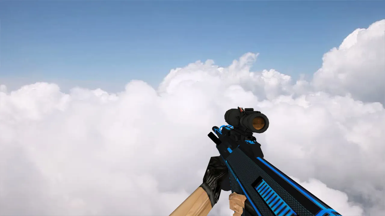 Скачать Модель AUG Plasmax для CS 1.6 | Уникальная модель оружия - Скриншот