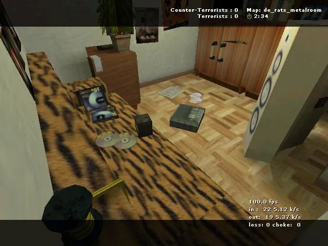 Скачать Карта de_rats_metalroom для CS 1.6 - Тактические возможности и особенности - Скриншот