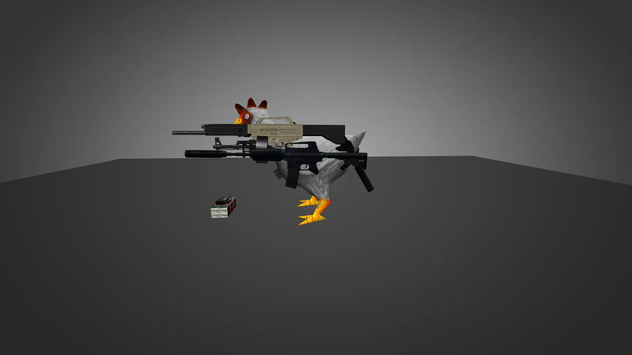 Скачать Модель «Die-Hard Chicken1» для CS 1.6 - Уникальный скин для игроков - Скриншот