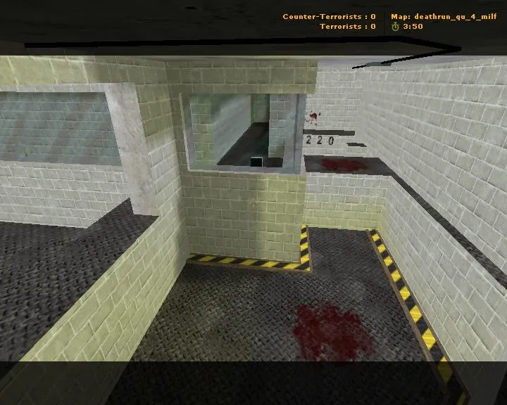Скачать deathrun_qu_4_milf — карта Deathrun для CS 1.6: точки, маршруты, навигация ботов, оптимизация - Скриншот