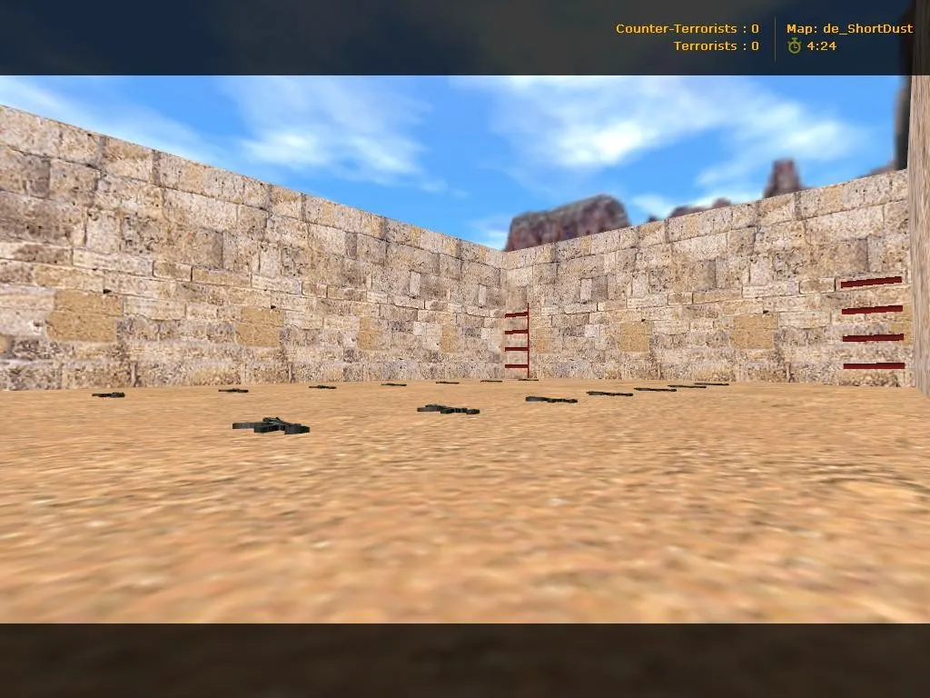 Карта de_shortdust для CS 1.6: тактическое превосходство на короткой дистанции — скриншот 6