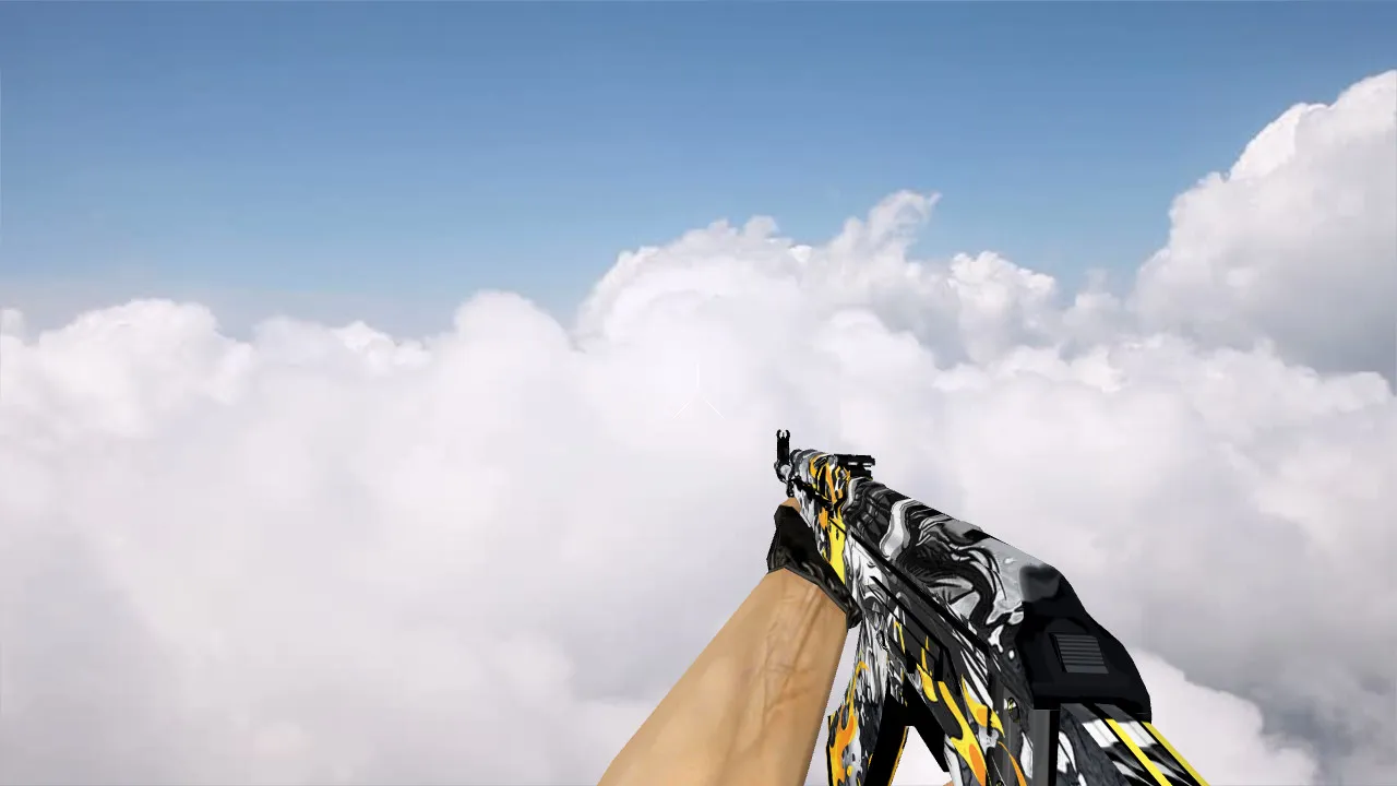 Скачать Модель «AK-47 Firewalker» для CS 1.6 - Уникальный скин и детали - Скриншот
