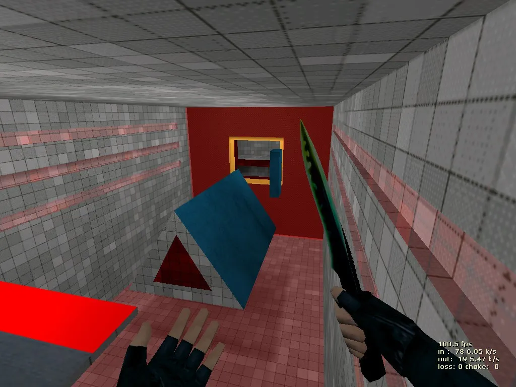 deathrun_nored для CS 1.6: тактика за терр/контр, точки, боты и оптимизация карты — скриншот 5
