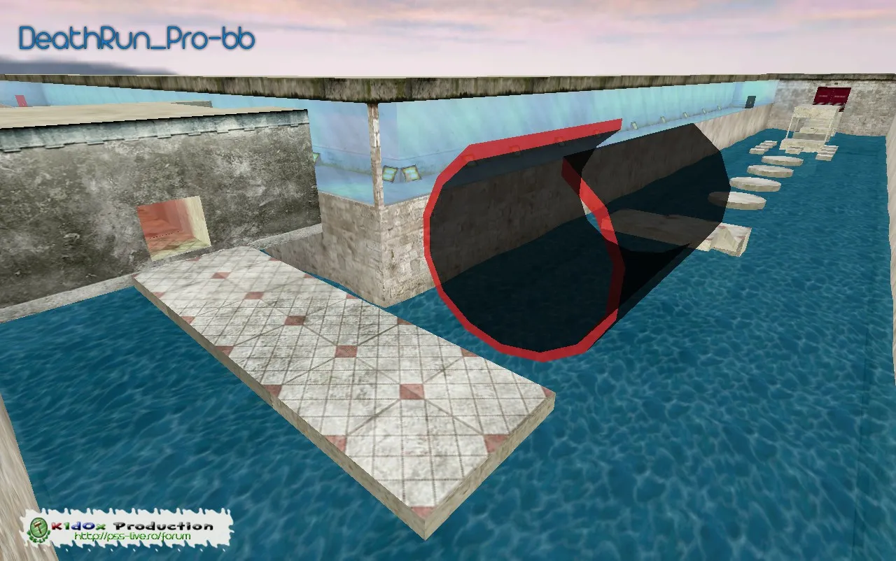 Скачать Карта «deathrun_pro-bb» для CS 1.6: deathrun режим, точки, маршруты, .nav и оптимизация wpoly/epoly - Скриншот