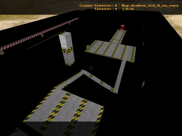 Скачать deathrun_rock_n_run_remix для CS 1.6: карта deathrun, точки, маршрут и оптимизация - Скриншот