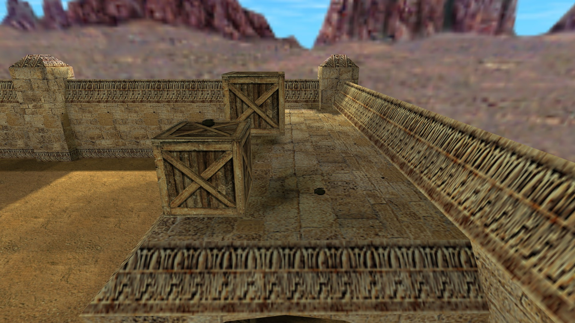 aim_dusty_courtyard — скриншот 2