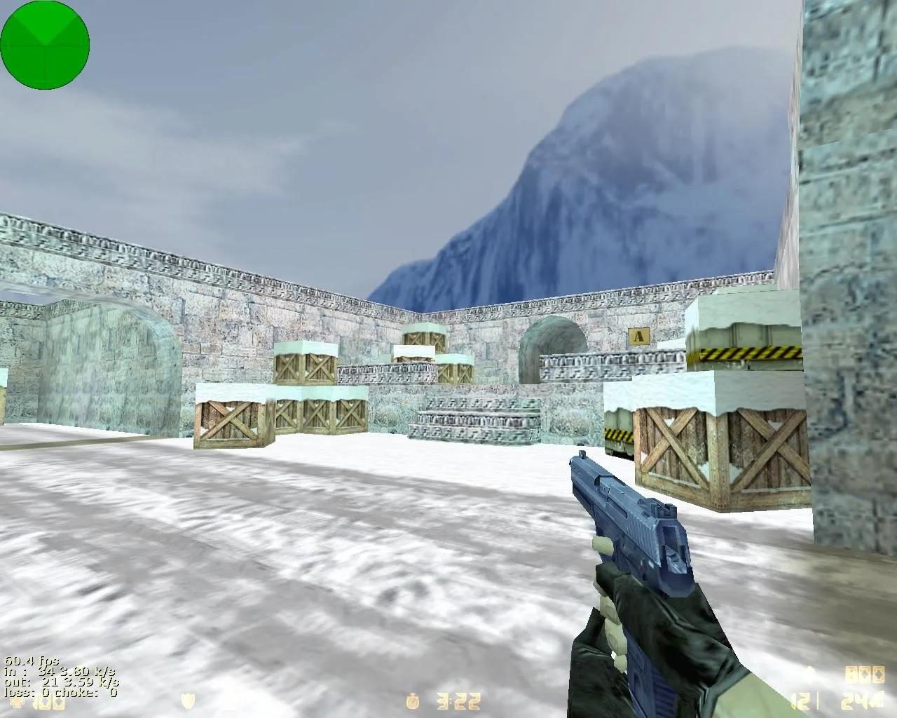 Скачать de_snow_dust - Зимняя Карта для CS 1.6: Тактика и Оптимизация - Скриншот