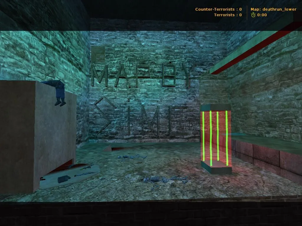 Скачать deathrun_lower для CS 1.6: тактика, точки, оптимизация и запуск карты без проблем - Скриншот