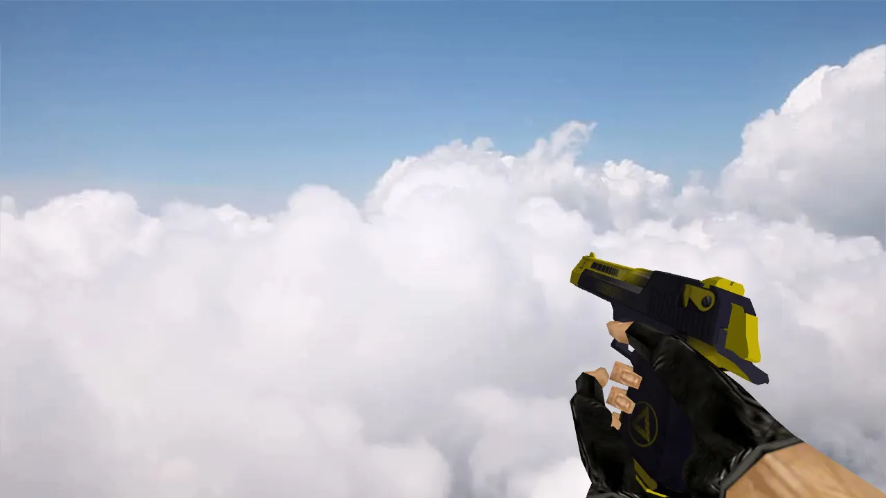 Скачать Модель «Deagle Fractal» для CS 1.6 - Оружие с уникальным дизайном - Скриншот