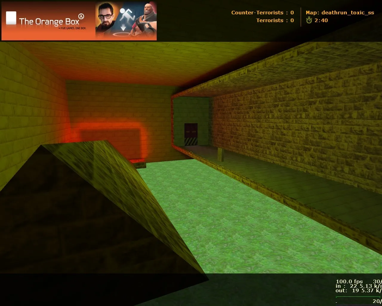 Скачать deathrun_toxic_ss для CS 1.6: тактика за TR/CT, боты через .nav, оптимизация карты и настройки игры - Скриншот