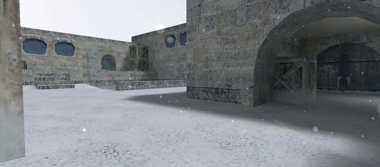 Скачать de_dust2_long_winter для CS 1.6: тактики, точки, .nav и оптимизация карты - Скриншот