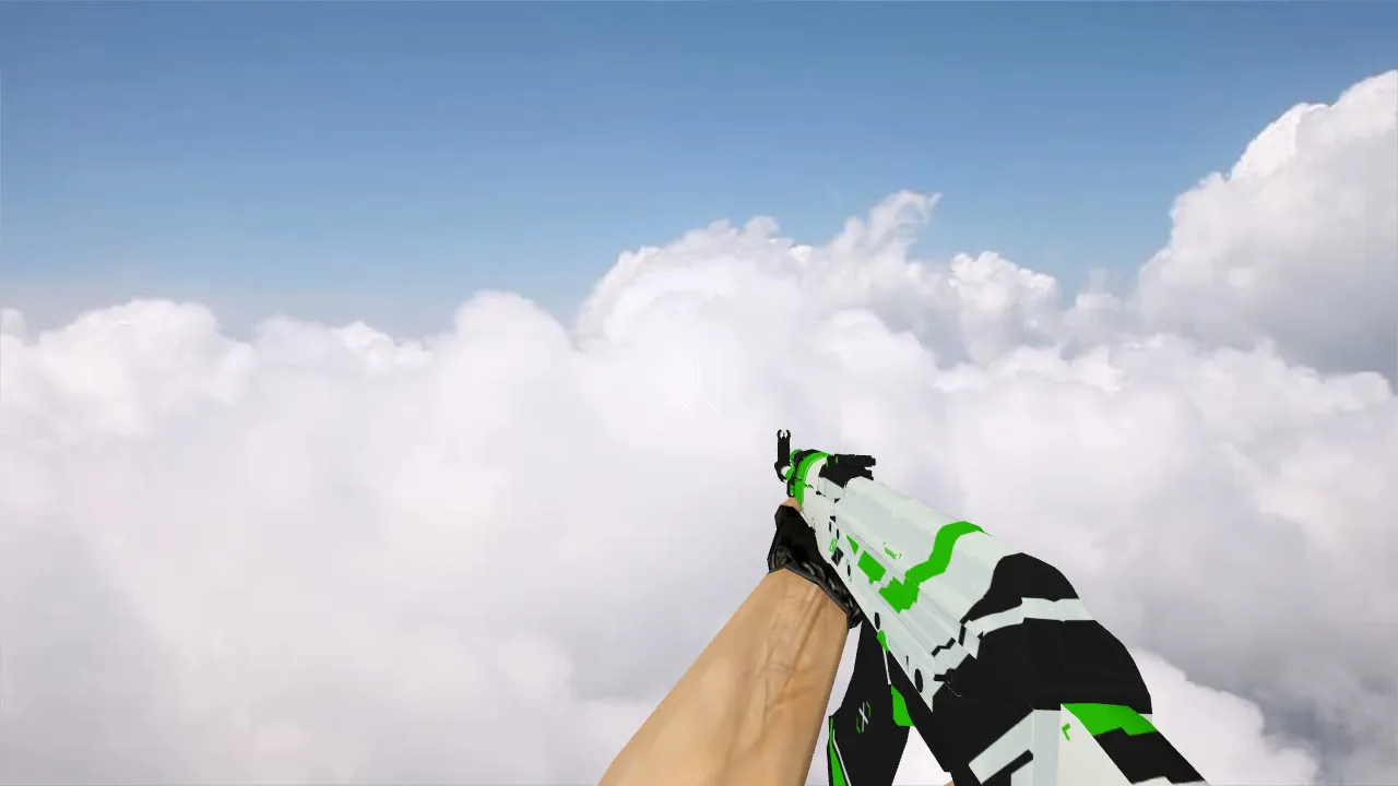 Скачать Модель 'AK-47 Green Asiimov' для CS 1.6 - Новая Эстетика - Скриншот