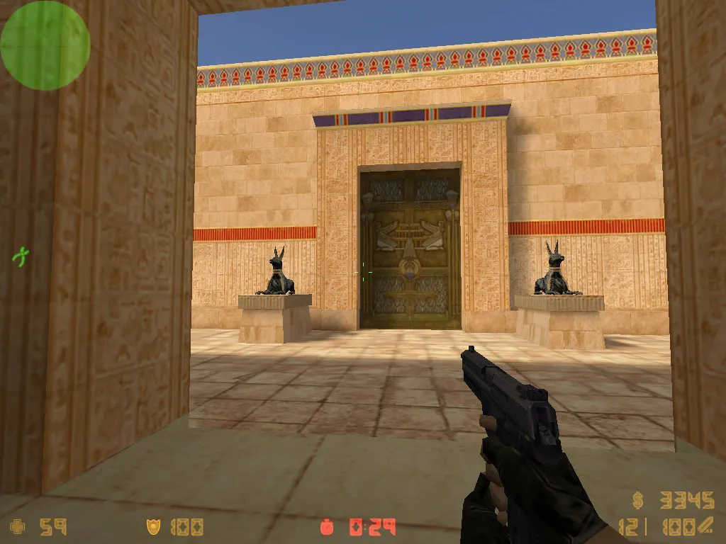 Карта de_temple_aegypt для CS 1.6 – Тактические возможности и детали — скриншот 6