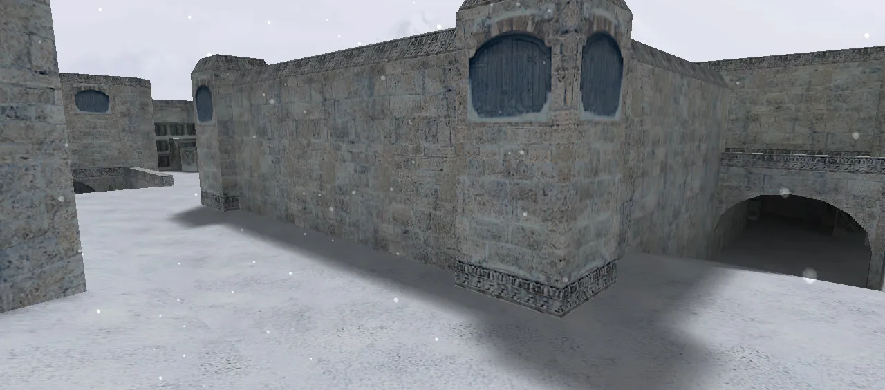 Скачать de_dust2_long_winter для CS 1.6: тактики, точки, .nav и оптимизация карты - Скриншот