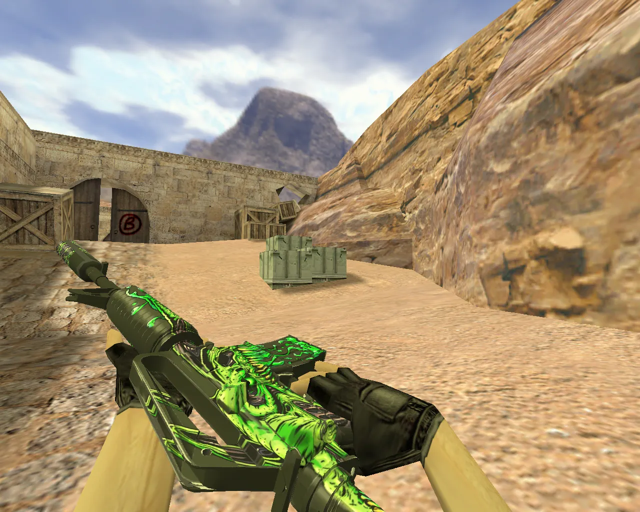 Скачать Модель «M4A1 Токсичный» для CS 1.6: v_ и p_ модели, звуки, анимация осмотра и текстуры - Скриншот