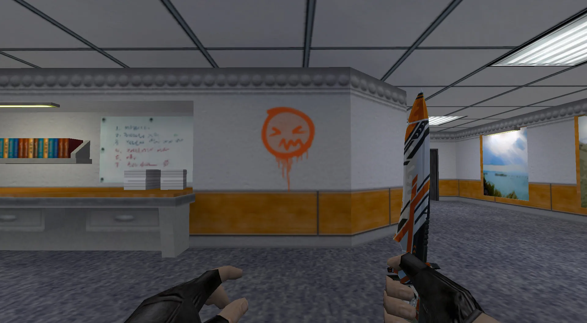 Скачать Граффити «Рожица» для CS 1.6 - Уникальный стиль из CS:GO - Скриншот