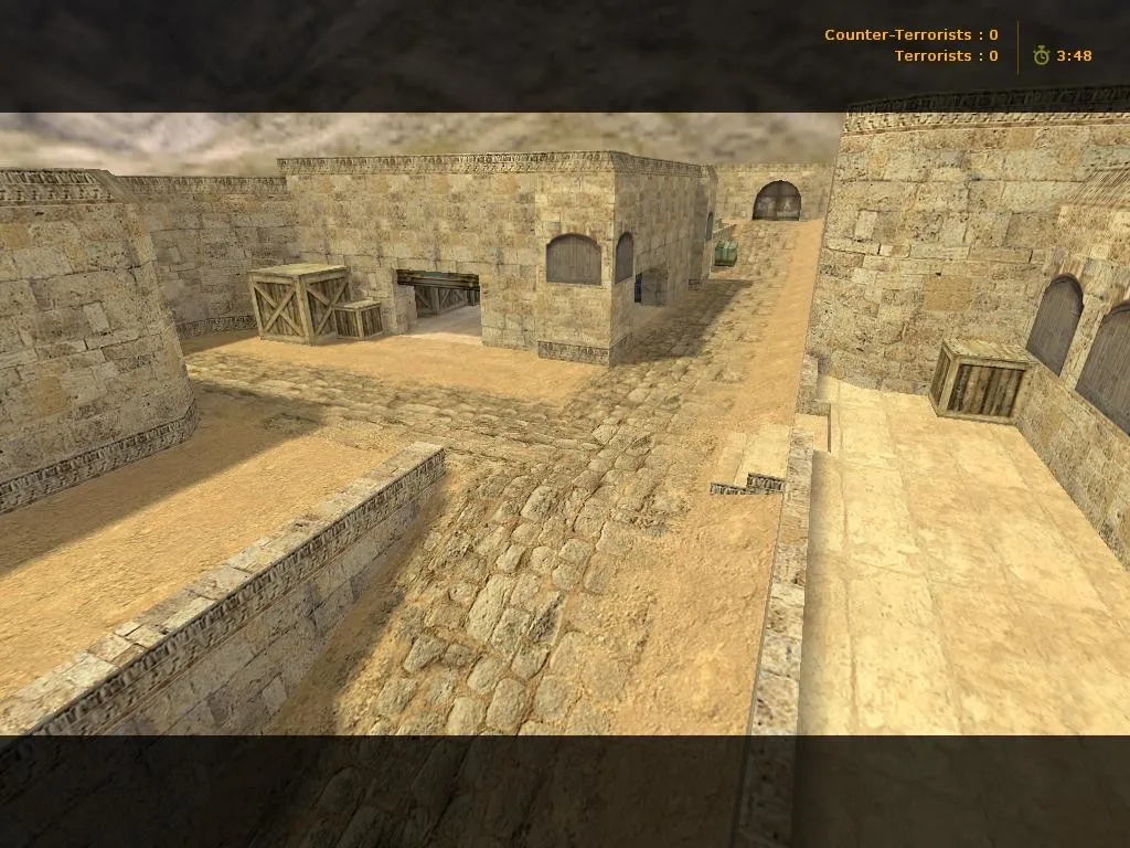 Скачать de_dust2_long71 карта для CS 1.6: точки, маршруты, оптимизация, .nav и баланс сторон - Скриншот