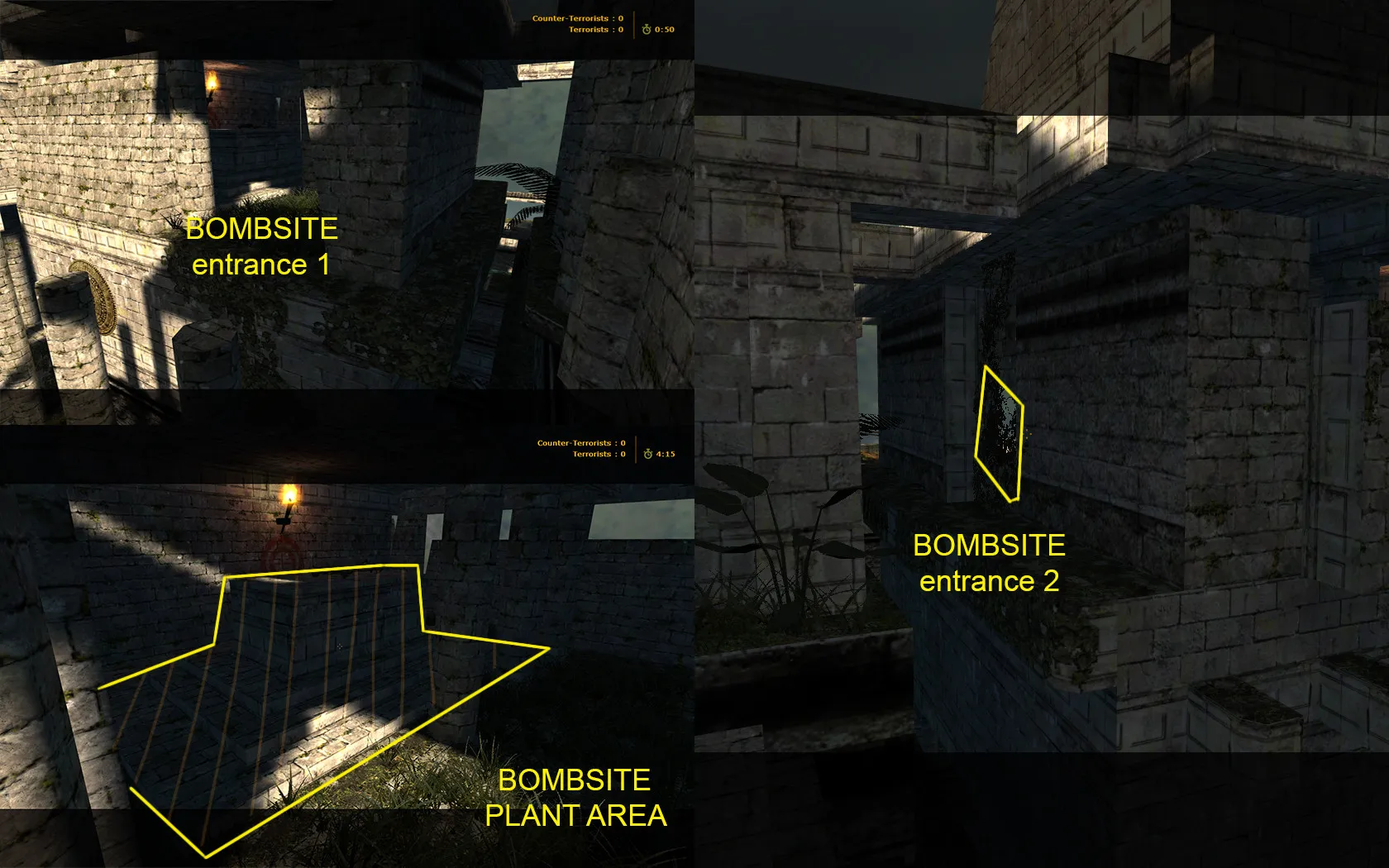 de_enlightment карта для CS 1.6: точки, пути, .nav для ботов, оптимизация wpoly/epoly и баланс сторон — скриншот 8