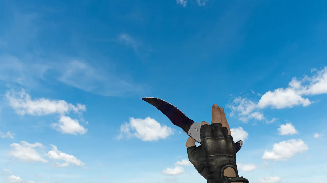 Скачать Модель «Falchion Black Pearl» для CS 1.6: v_, p_, w_, звуки, анимация осмотра и качество текстур - Скриншот