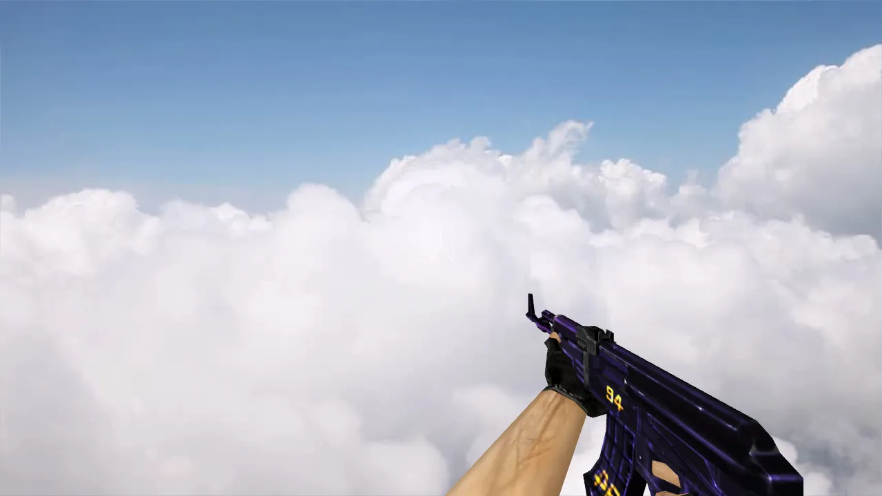 Скачать Модель АК-47 «Purple 94» для CS 1.6: v_ p_ w_ файлы, звуки, анимация осмотра и настройки - Скриншот