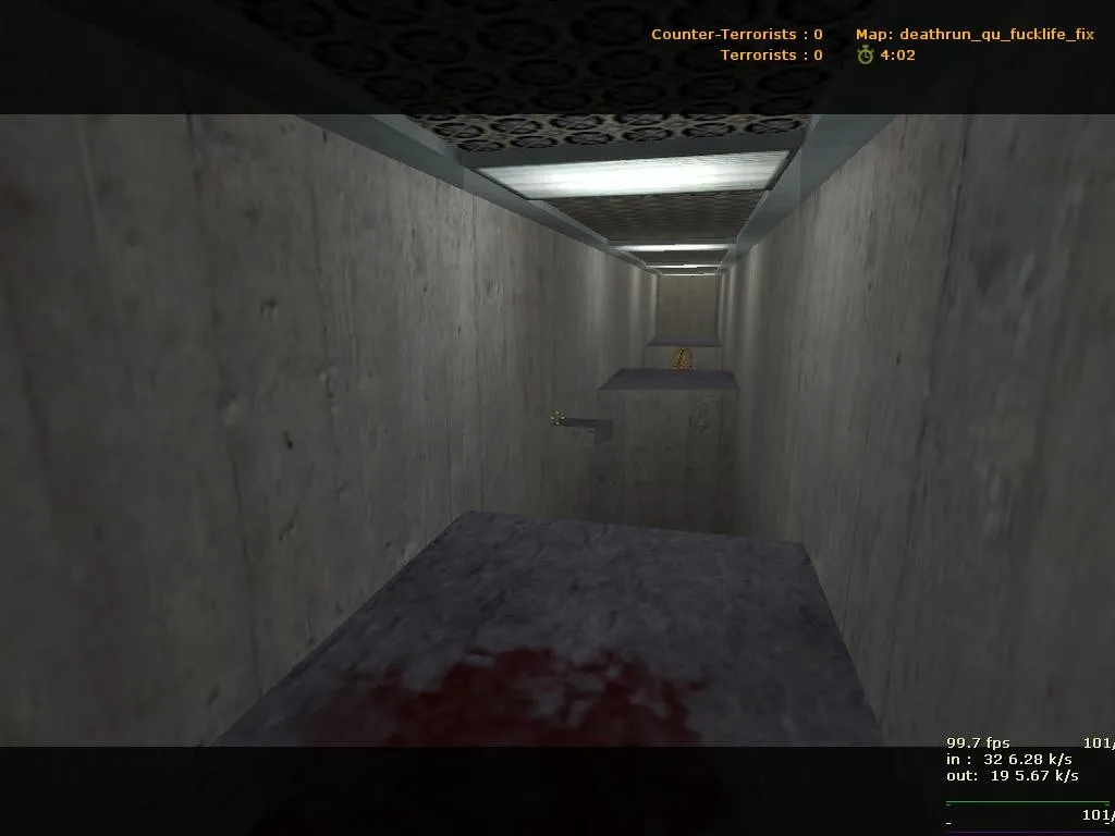 Скачать deathrun_qu_fucklife_fix для CS 1.6: карта Deathrun, баланс сторон, тактика, .nav и оптимизация - Скриншот