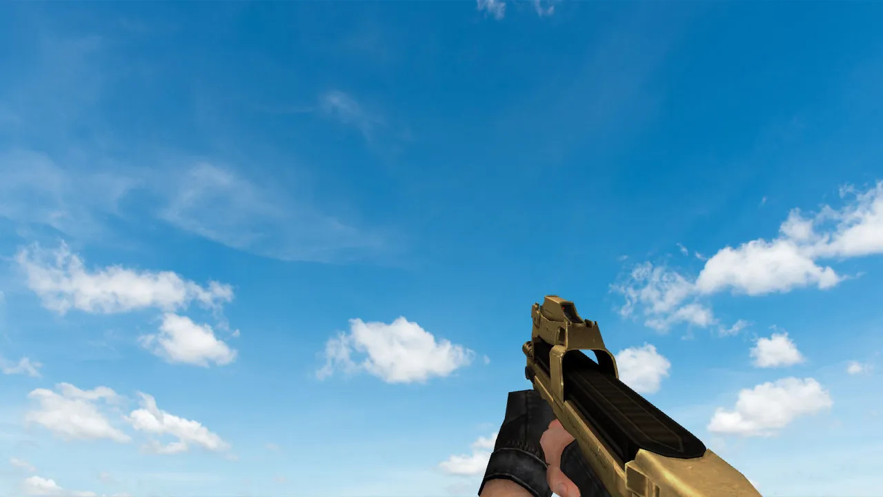 Пак моделей оружия Golden Weapon Pack для CS 1.6: v_, p_, w_ модели, звуки, анимация осмотра и настройки качества текстур — скриншот 21