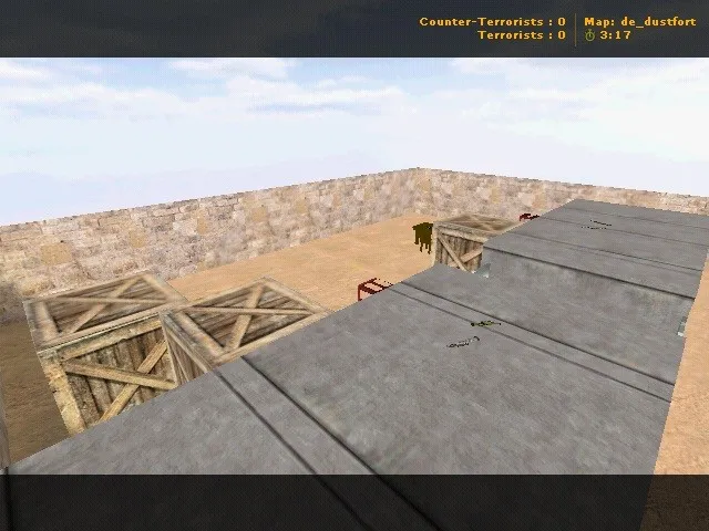 Скачать Карта de_dustfort для CS 1.6: точки, тактика Т/КТ, .nav, оптимизация wpoly/epoly и настройка под сервер - Скриншот