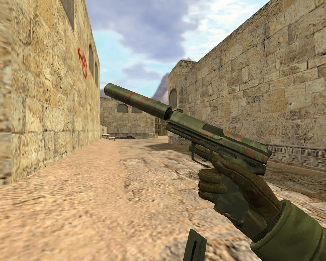 Скачать Модель USP Кровавый тигр для CS 1.6 – высокая четкость и уникальность - Скриншот