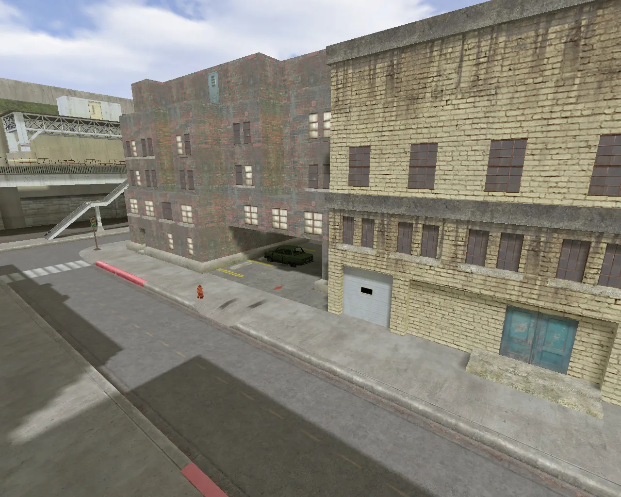 Скачать Карта cs_assault_hd для CS 1.6: HD-текстуры, баланс сторон, точки под CT/T и работа с .nav - Скриншот