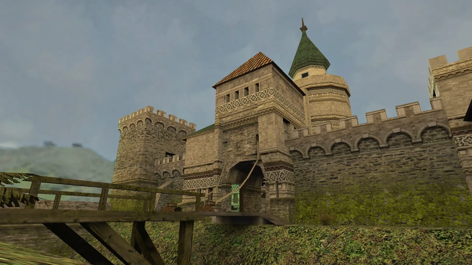 Карта fyde_kastle для CS 1.6 - Тактические возможности и особенности — скриншот 6