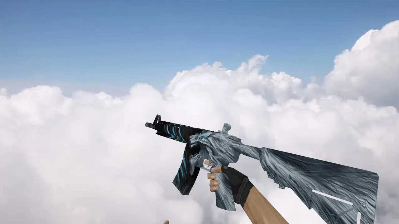 Скачать Модель v_ / p_ / w_ M4A4 Snowstorm для CS 1.6: звуки, анимация осмотра, текстуры - Скриншот